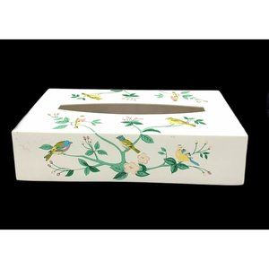 Jakson Tissue Box Cover Birds Flower Branches Made Japan Asian